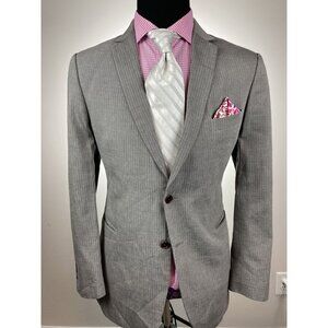 John Varvatos Mainline Italian Gray Modern 2Btn Sport Jacket 40R 40 R